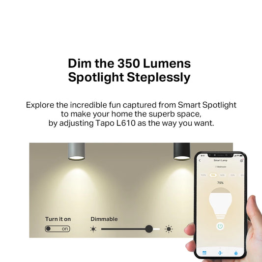 TP-LINK Smart GU10 Wi-Fi & Dimmable Spotlight ( Google Assistant & Alexa/ Voice & Remote Control ) Tapo L610