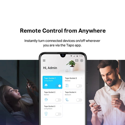TP-Link Tapo P110 Mini Smart Wifi Socket Plug(Support Energy Monitoring, Remote/Voice control, Schedule, Google/Alexa)