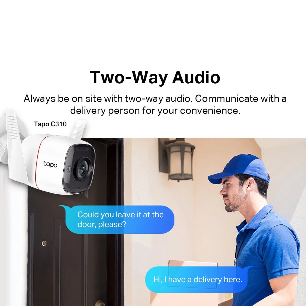 TP-Link Outdoor 2K CCTV/3MP Tapo C310 SUPER HD with Amazon Safety CLOUD/Sirim Certification-IP66 Security IP Camera