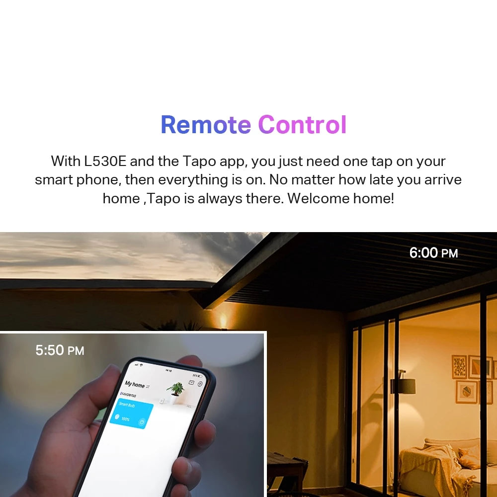 TP-Link Smart Light Bulb Tapo L530E Smart Multicolour LED Bulb E27 WiFi APP Control