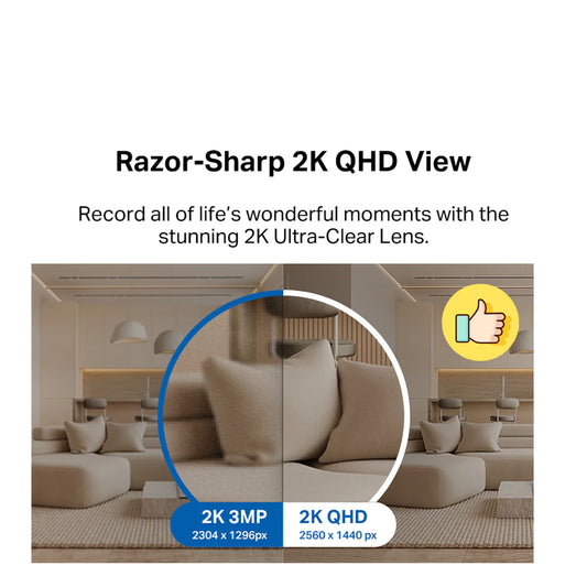 TP-Link Tapo C220 4MP/2K Pan/Tilt AI CCTV WIFI & Wireless IP Camera with Smart AI Detection & Notifications