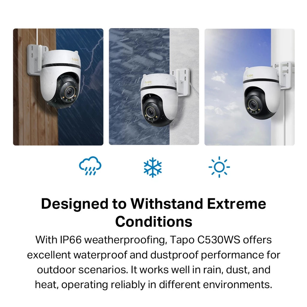 TP-Link Tapo C530WS 3K 5MP Outdoor 360 WiFi Wireless Camera CCTV Color Night Vision