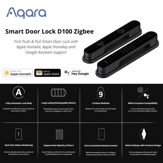 Aqara D100 Zigbee Keyless Entry Smart Lock