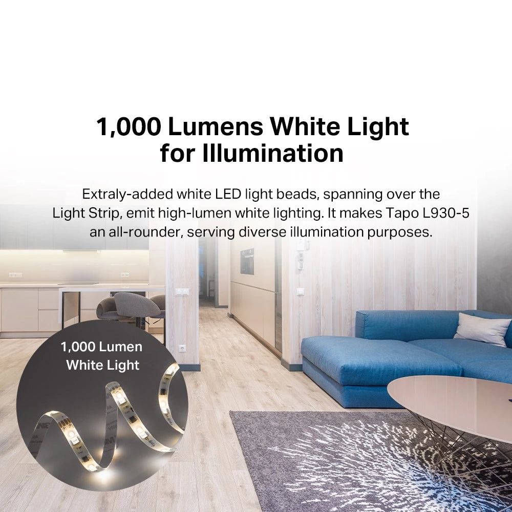 TP-Link Tapo L930-5 Apple HomeKit LED Smart Wi-Fi 5M 16 Million-Colors RGB Fluid Colour Light Strip