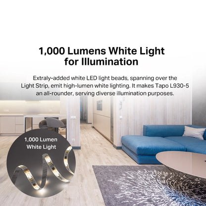 TP-Link Tapo L930-5 Apple HomeKit LED Smart Wi-Fi 5M 16 Million-Colors RGB Fluid Colour Light Strip