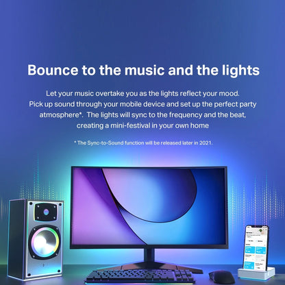 TP-Link LED Smart Wi-Fi Light RGB Million Color Running Strip Tapo L900-5/L900-10