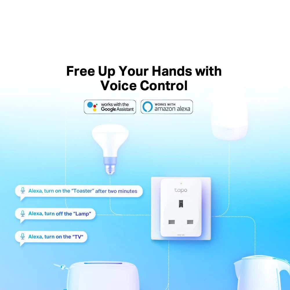TP-Link Tapo P110 Mini Smart Wifi Socket Plug(Support Energy Monitoring, Remote/Voice control, Schedule, Google/Alexa)