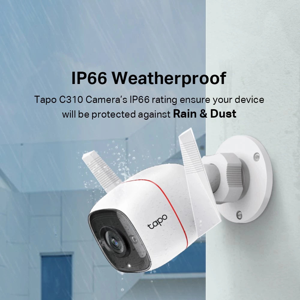 TP-Link Outdoor 2K CCTV/3MP Tapo C310 SUPER HD with Amazon Safety CLOUD/Sirim Certification-IP66 Security IP Camera