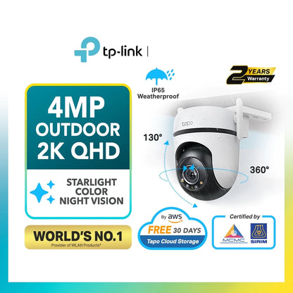 TP-Link Tapo Outdoor Wifi Wireless Security Camera Waterproof CCTV 2K 360 Night Vision C520WS C510W C500 TC40