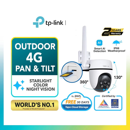 TP-Link Tapo 4G Sim Card CCTV Camera Outdoor Weatherproof CCTV 1080P 360 Night Vision Tapo C501GW