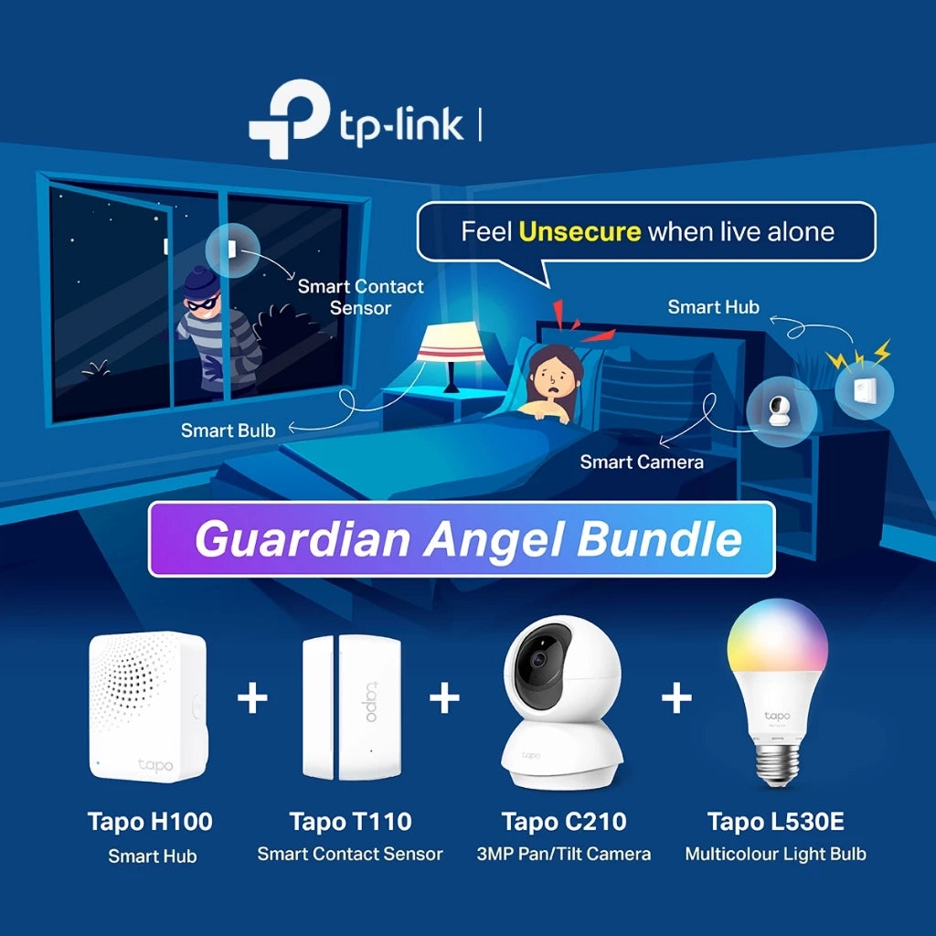 TP-Link Tapo Smart Home Automation Bundle (C210 C225 C500 H100 T100 T110 L530E L920-5)