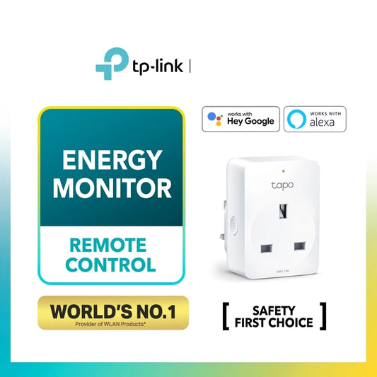 TP-Link Tapo P110 Mini Smart Wifi Socket Plug(Support Energy Monitoring, Remote/Voice control, Schedule, Google/Alexa)