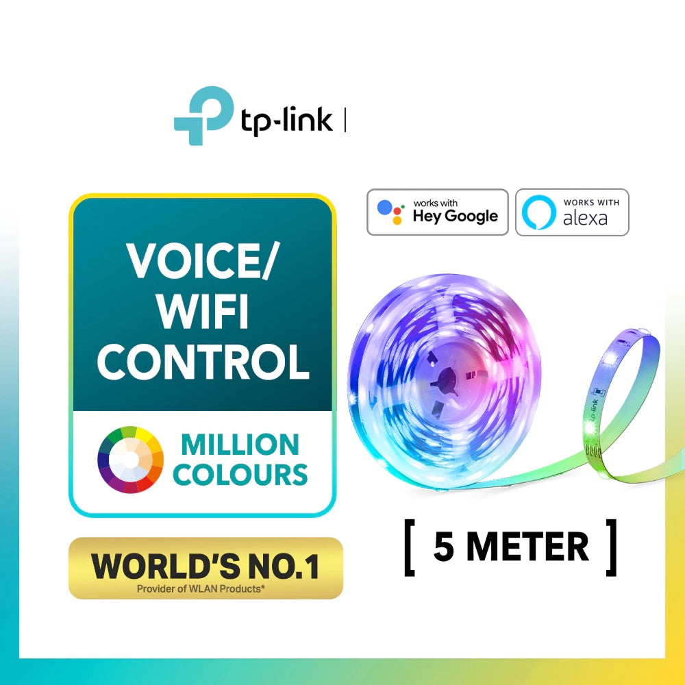TP-Link LED Smart Wi-Fi Light RGB Million Color Running Strip Tapo L900-5/L900-10
