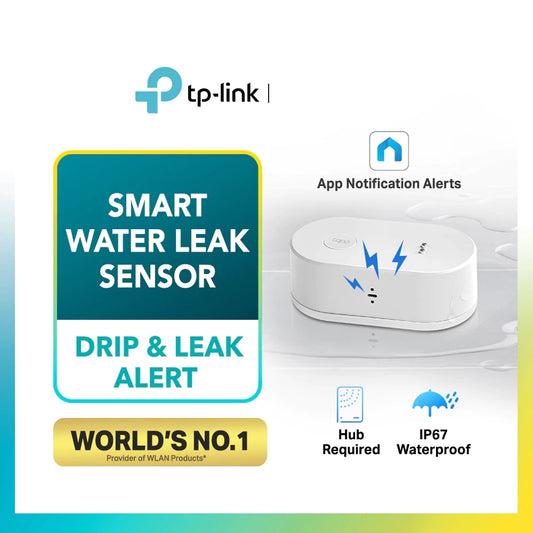 TP-Link Tapo T300 Smart Water Leak Sensor IP67 Waterproof (Tapo Hub H100 Requirement)