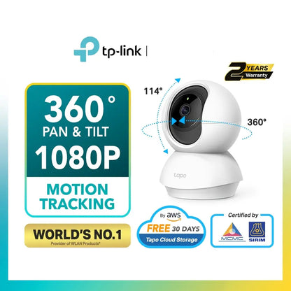 TP-Link 360 1080P Full HD IP Camera Pan & Tilt/Amazon Cloud WiFi CCTV TC70/TC71/TC72/ TC74/TC60/TC40/TC65