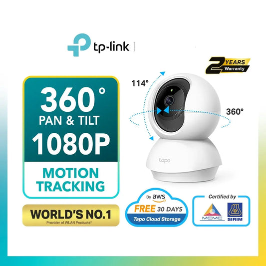 TP-Link 360 1080P Full HD IP Camera Pan & Tilt/Amazon Cloud WiFi CCTV TC70/TC71/TC72/ TC74/TC60/TC40/TC65