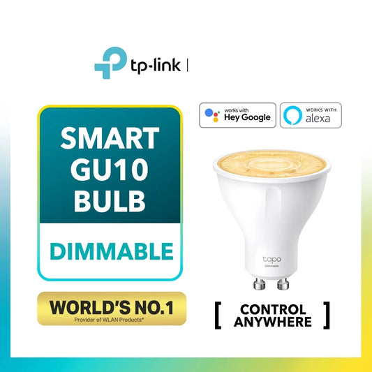 TP-LINK Smart GU10 Wi-Fi & Dimmable Spotlight ( Google Assistant & Alexa/ Voice & Remote Control ) Tapo L610