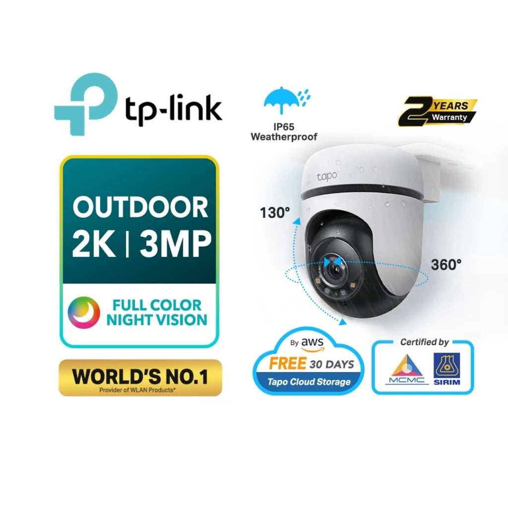 TP-Link Tapo Outdoor Wifi Wireless Security Camera Waterproof CCTV 2K 360 Night Vision C520WS C510W C500 TC40