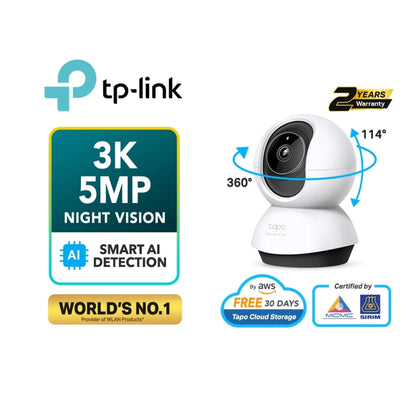TP-Link 360 1080P Full HD IP Camera Pan & Tilt/Amazon Cloud WiFi CCTV TC70/TC71/TC72/ TC74/TC60/TC40/TC65