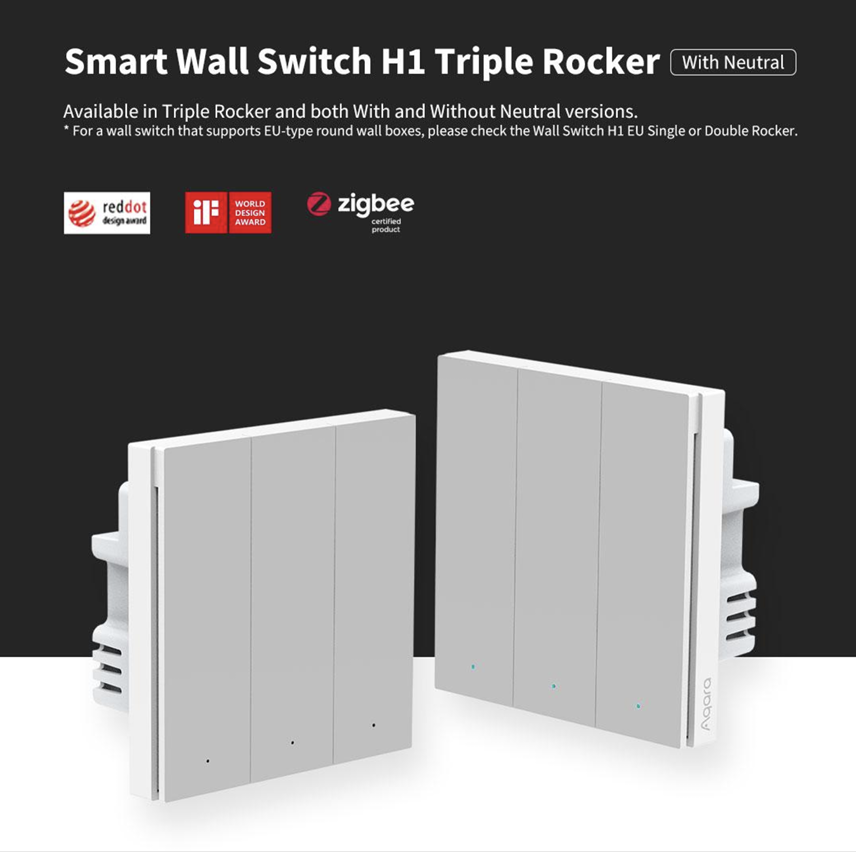 Aqara H1 Smart Wall Switch With Neutral