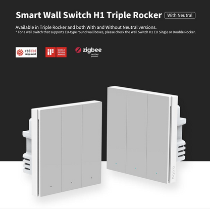 Aqara H1 Smart Wall Switch With Neutral