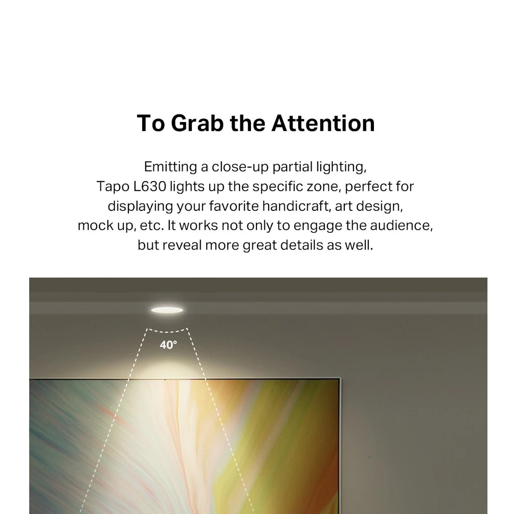 TP-LINK GU10 Smart Wi-Fi Multicolor Spotlight (Google Assistant & Alexa/ Voice & Remote Control) Tapo L630