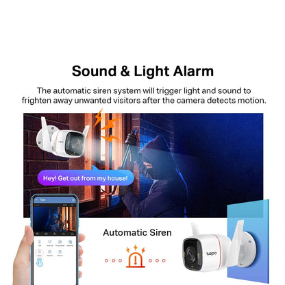 TP-Link Outdoor 2K/4MP Tapo C320WS Full Color Night Vision Outdoor IP66 Security CCTV with Amazon Cloud IP Camera