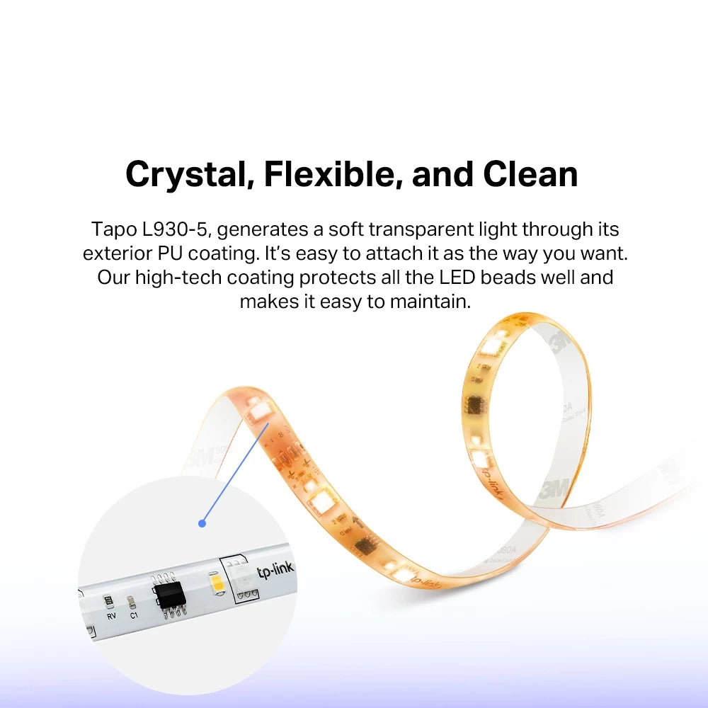 TP-Link Tapo L930-5 Apple HomeKit LED Smart Wi-Fi 5M 16 Million-Colors RGB Fluid Colour Light Strip