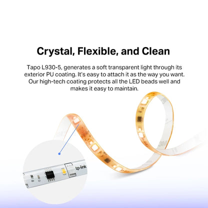 TP-Link Tapo L930-5 Apple HomeKit LED Smart Wi-Fi 5M 16 Million-Colors RGB Fluid Colour Light Strip