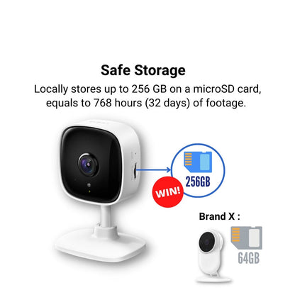 TP-Link 3MP/2K Security Tapo C110 CCTV Wifi & Wireless Home IP Camera/Amazon CLOUD/Sirim Certify Indoor