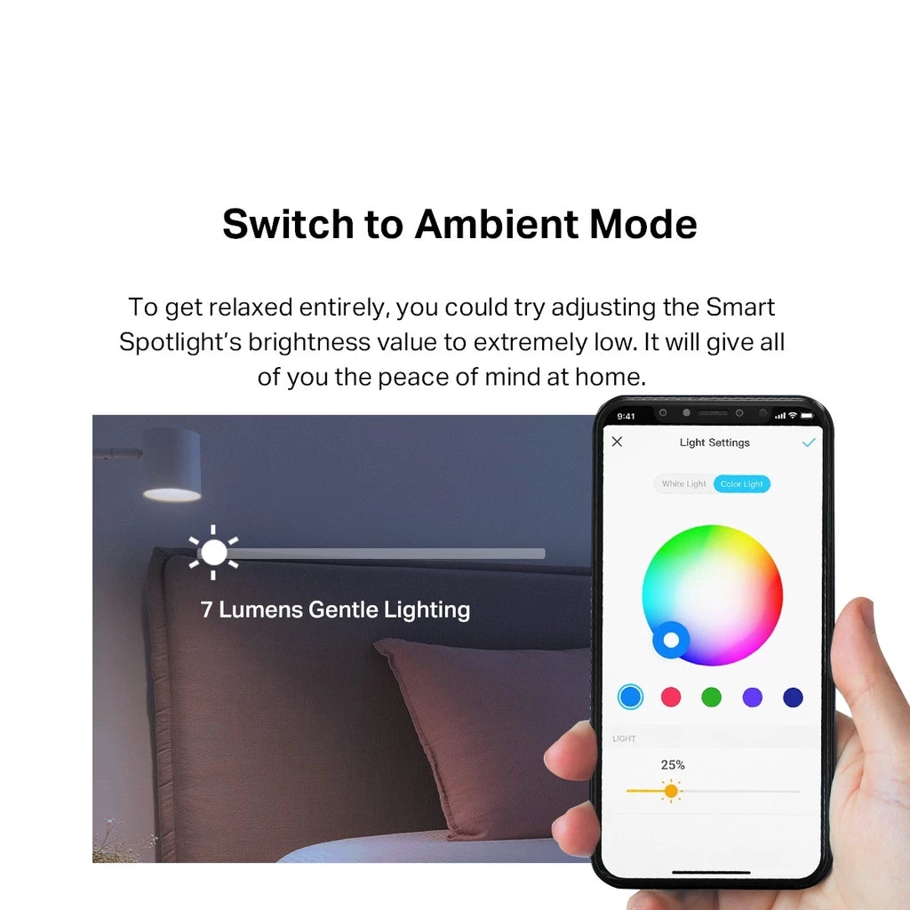 TP-LINK GU10 Smart Wi-Fi Multicolor Spotlight (Google Assistant & Alexa/ Voice & Remote Control) Tapo L630