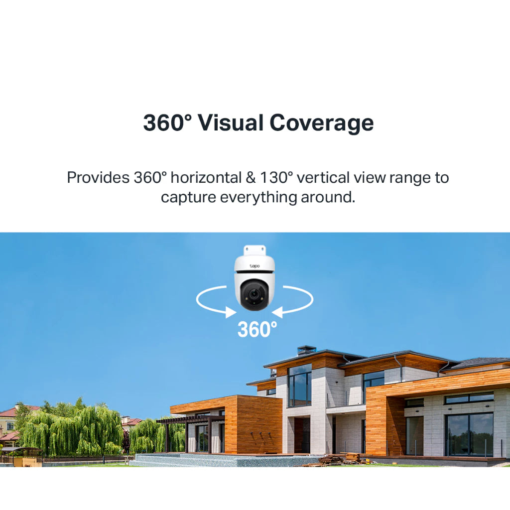 TP-Link Tapo Outdoor Wifi Wireless Security Camera Waterproof CCTV 2K 360 Night Vision C520WS C510W C500 TC40