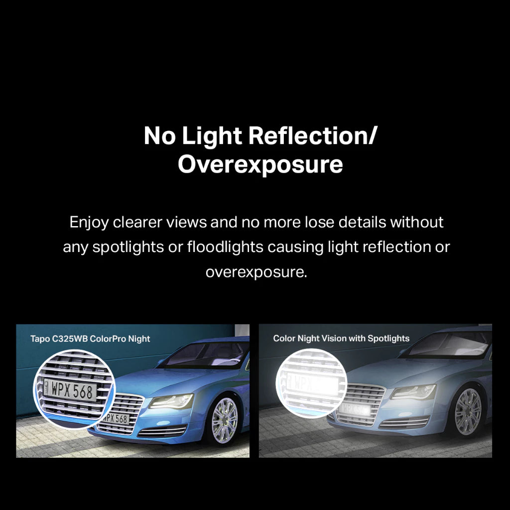 TP-Link Outdoor 2K QHD 4MP Color Pro Night Vision Tapo C325WB IP CCTV Camera IP66 Weatherproof