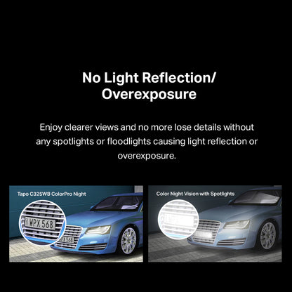 TP-Link Outdoor 2K QHD 4MP Color Pro Night Vision Tapo C325WB IP CCTV Camera IP66 Weatherproof