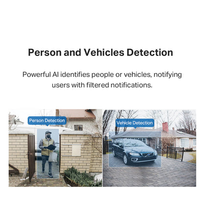 TP-Link 2K 5MP Color Night Vision Smart Wireless Battery Video Doorbell Head-to-Toe IP64 Weatherproof Tapo D230S1 / D210