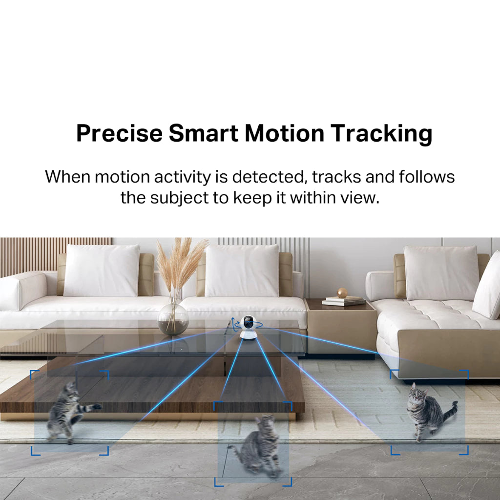 TP-Link Tapo C220 4MP/2K Pan/Tilt AI CCTV WIFI & Wireless IP Camera with Smart AI Detection & Notifications