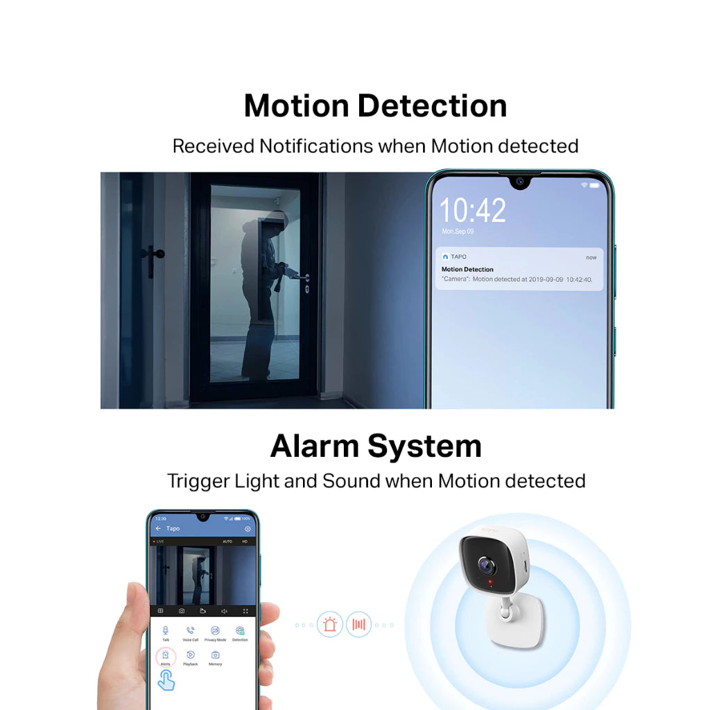 TP-Link 1080P Tapo C100 Full HD Security CCTV Wifi & Wireless Home IP Camera & Amazon CLOUD & Sirim Certify Indoor