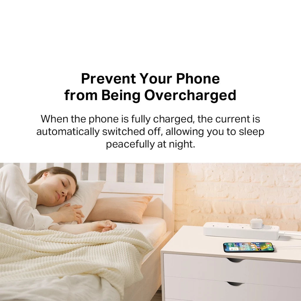 TP-Link 4 Outlets WiFi Smart Power Strip Extension Plug Sockets Surge Protection Matter Certified Tapo P304M | KP303