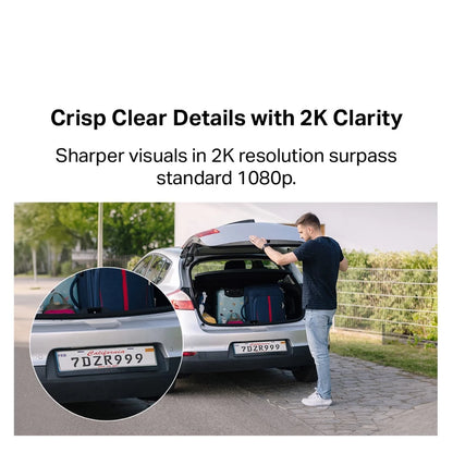 TP-Link 2K/3MP Wire Free Solar Panel Powered CCTV Battery Camera Color Night Vision IP65 Tapo C410 KIT No Hub Required