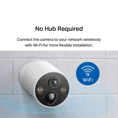 TP-Link 4MP 2K QHD Tapo C425 Smart Wire-Free Outdoor Security Camera Starlight CCTV IP66 Weatherproof