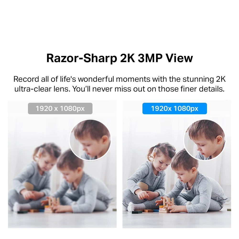 TP-Link Tapo 3MP 2K WiFi CCTV IP Home Security Camera 360 Degree Night Vision 2 Way Audio TC71 C210 C211