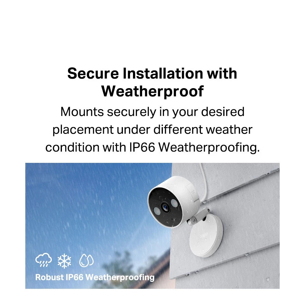 TP-Link 4MP/2K Baby Camera Tapo C120 AI CCTV WIFI & Wireless IP Camera with Smart AI IP66 Weatherproof