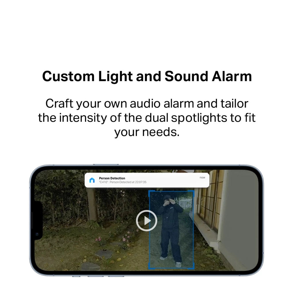 TP-Link 2K/3MP Wire Free Solar Panel Powered CCTV Battery Camera Color Night Vision IP65 Tapo C410 KIT No Hub Required