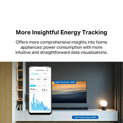 TP-Link 4 Outlets WiFi Smart Power Strip Extension Plug Sockets Surge Protection Matter Certified Tapo P304M | KP303
