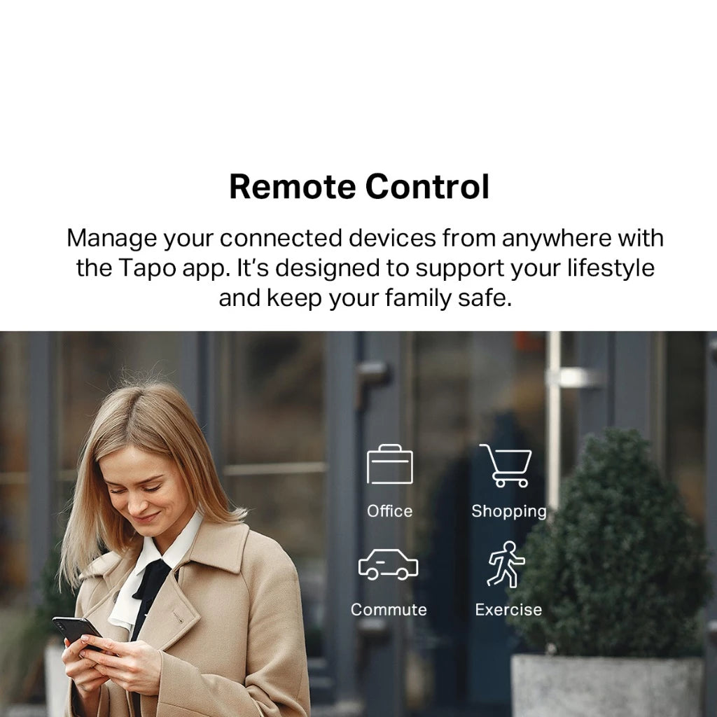 TP-Link 4 Outlets WiFi Smart Power Strip Extension Plug Sockets Surge Protection Matter Certified Tapo P304M | KP303