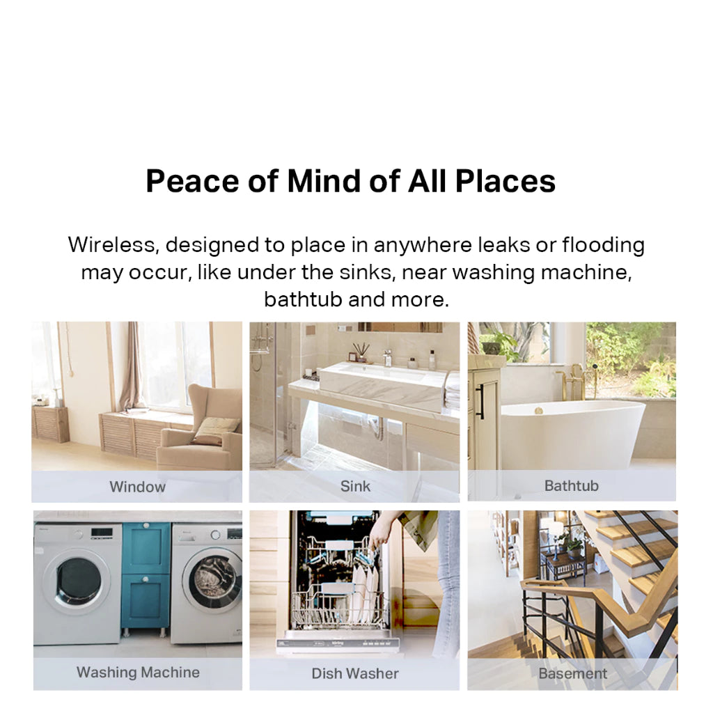 TP-Link Tapo T300 Smart Water Leak Sensor IP67 Waterproof (Tapo Hub H100 Requirement)