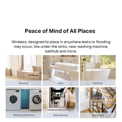 TP-Link Tapo T300 Smart Water Leak Sensor IP67 Waterproof (Tapo Hub H100 Requirement)