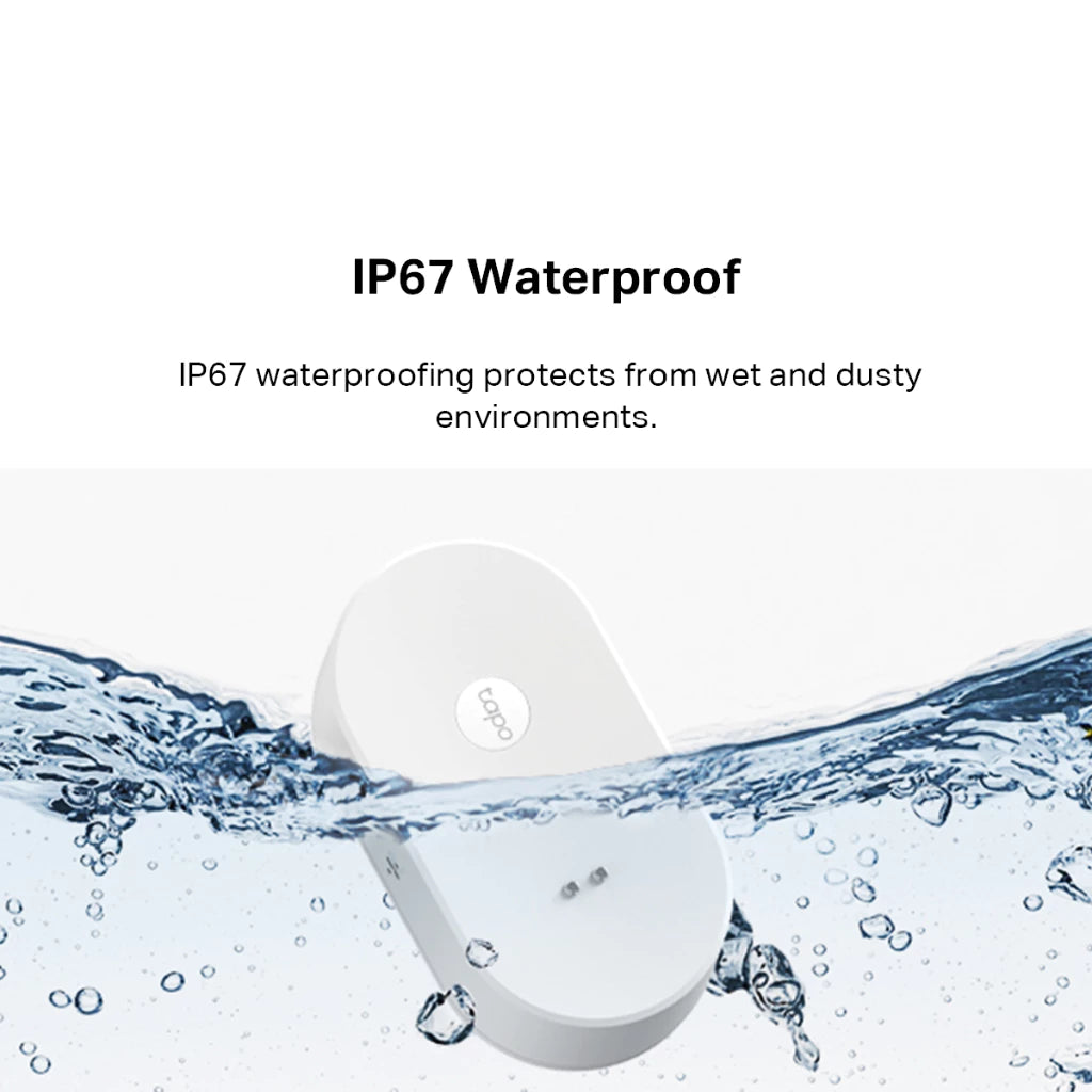 TP-Link Tapo T300 Smart Water Leak Sensor IP67 Waterproof (Tapo Hub H100 Requirement)