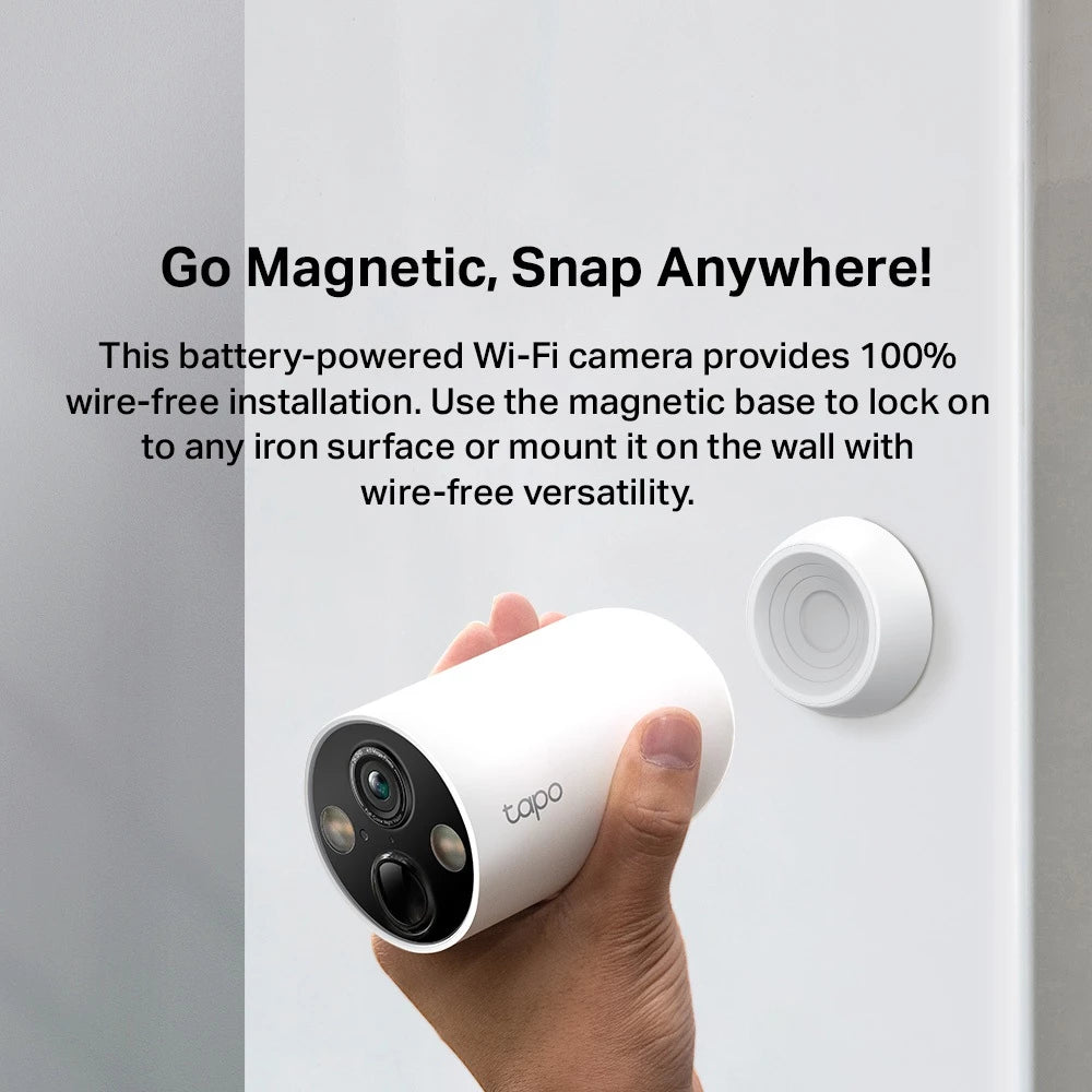 TP-Link 4MP 2K QHD Tapo C425 Smart Wire-Free Outdoor Security Camera Starlight CCTV IP66 Weatherproof