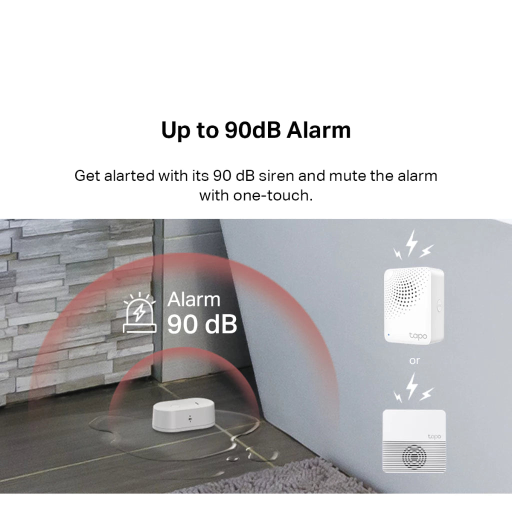 TP-Link Tapo T300 Smart Water Leak Sensor IP67 Waterproof (Tapo Hub H100 Requirement)